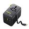 BASEUS EnerCore CG11 töltőállomás, 70W, 1×AC + 2×USB Type-A + 1×USB Type-C + 1×USB Type-C automata behúzós kábel (fekete) E0307E00 small