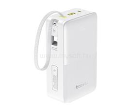 BASEUS EnerFill FC51 Bipow 2 Pro gyorstöltő powerbank 30000 mAh, 22.5W, beépített USB Type-C kábel (fehér) E0028101 small