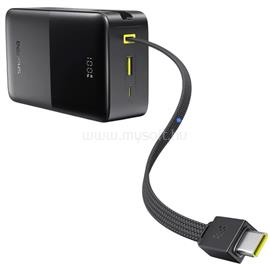 BASEUS EnerFill FC51 Bipow 2 Pro gyorstöltő powerbank 30000 mAh, 22.5W, beépített USB Type-C kábel (fekete) E0028100 small