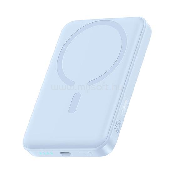 BASEUS EnerFill FM11 Magnetic vezeték nélküli gyorstöltő powerbank 10000 mAh, 22.5W, kék + 60W USB Type-C, 30cm kábel