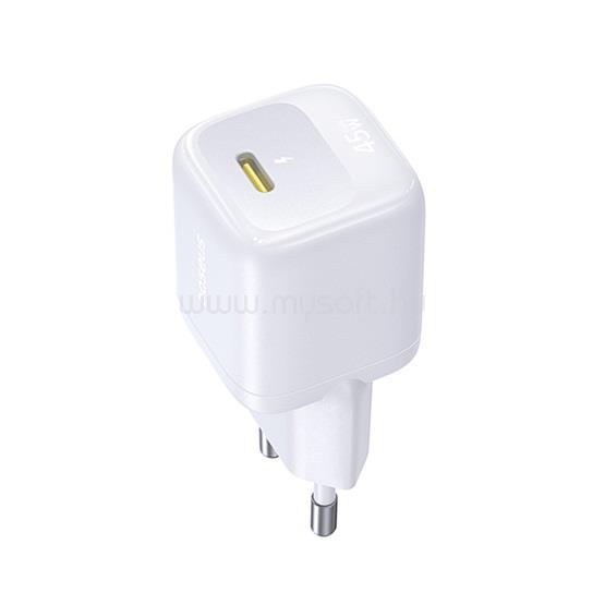 BASEUS EnerFill FN22 hálózati gyorstöltő 45W, USB Type-C, fehér