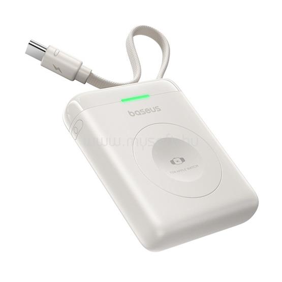 BASEUS EnerFill FW11 vezeték nélküli Apple Watch powerbank 1640mAh, 5W, fehér