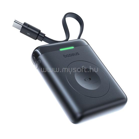 BASEUS EnerFill FW11 vezeték nélküli Apple Watch powerbank 1640mAh, 5W (fekete)
