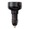 BASEUS ENJOYMENT PRO autós töltő Type-C aljzat 60W, PD gyorstöltő 3.0 + csévélhető lapos Type-C kábel, FEKETE C00057802111-01 small