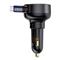 BASEUS ENJOYMENT PRO autós töltő Type-C aljzat 60W, PD gyorstöltő 3.0 + csévélhető lapos Type-C kábel, FEKETE C00057802111-01 small