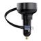 BASEUS ENJOYMENT PRO autós töltő Type-C aljzat 60W, PD gyorstöltő 3.0 + csévélhető lapos Type-C kábel, FEKETE C00057802111-01 small
