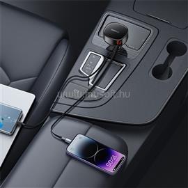 BASEUS Enjoyment Pro Car Charger U+Retractable iPhone Cable 55W autós gyorstöltő automatata behúzós kábellel (fekete) C00057801111-00 small