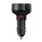 BASEUS Enjoyment Pro Car Charger U+Retractable Type-C Cable 60W autós gyorstöltő automatata behúzós kábellel (fekete) C00057800111-00 small