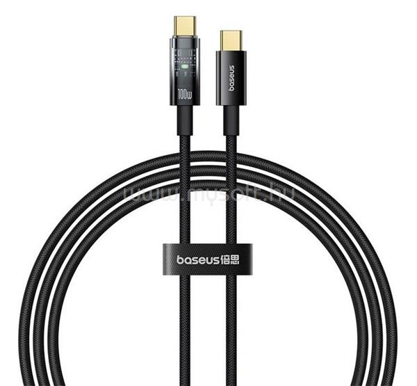 BASEUS BASEUS EXPLORER adatkábel Type-C - Type-C, 200cm, FEKETE