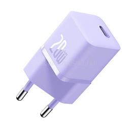 BASEUS hálózati töltő Type-C aljzat 20W, PD gyorstöltő, LILA CCGN050105 small