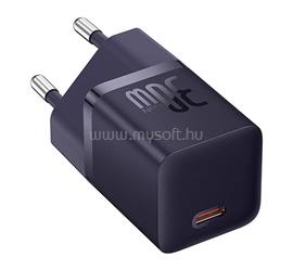 BASEUS hálózati töltő Type-C aljzat 30W, PD gyorstöltő, LILA CCGN070705 small