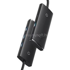 BASEUS LITE USB HUB 4in1 4 USB aljzat 3.0, 100cm, FEKETE WKQX030101 small