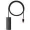 BASEUS LITE USB HUB 4in1 4 USB aljzat 3.0, 100cm, FEKETE WKQX030101 small