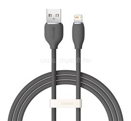 BASEUS iPhone 14 Plus / 14 Pro Max / 14 Pro BASEUS JELLY LIQUID adatkábel USB - lightning, 120cm, FEKETE CAGD000001 small