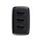 BASEUS COMPACT hálózati töltő 3 USB aljzat 17W, gyorstöltő, FEKETE CCXJ020101 small