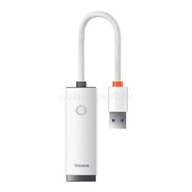 BASEUS LITE adapter kábel Ethernet aljzat - USB 3.0, 10cm, FEHÉR WKQX000102 small