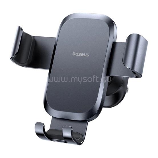 BASEUS Metal Age Go Gravity szellőzőrácsra rögzíthető gravitációs autós telefontartó, fekete