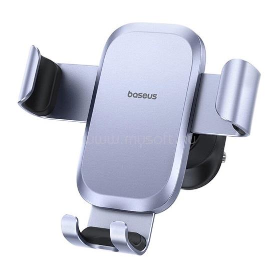 BASEUS Metal Age Go Gravity szellőzőrácsra rögzíthető gravitációs autós telefontartó, szürke