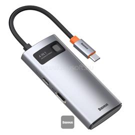 BASEUS Type-C HUB 4in1 aktív, HDMI+2 USB+Type-C aljzat, SZÜRKE CAHUB-CY0G small