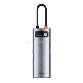 BASEUS Metal Gleam 7-Port HUB dokkoló állomás (szürke) B00030708811-00 small