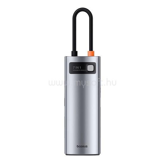 BASEUS Metal Gleam 7-Port HUB dokkoló állomás (szürke)