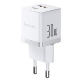 BASEUS BASEUS PALM hálózati töltő USB+Type-C aljzat 30W, PD gyorstöltő 3.0, FEHÉR P1011160A213-00 small