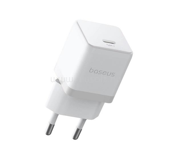 BASEUS BASEUS PALM hálózati töltő Type-C aljzat 30W, PD gyorstöltő 3.0, FEHÉR