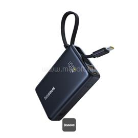 BASEUS PicoGo gyorstöltő powerbank 10000 mAh, 45W, beépített USB Type-C kábel, fekete P10076803123-00 small