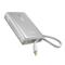 BASEUS PicoGo gyorstöltő powerbank 10000mAh, 45W, beépített USB Type-C kábel, ezüst P10076803853-00 small