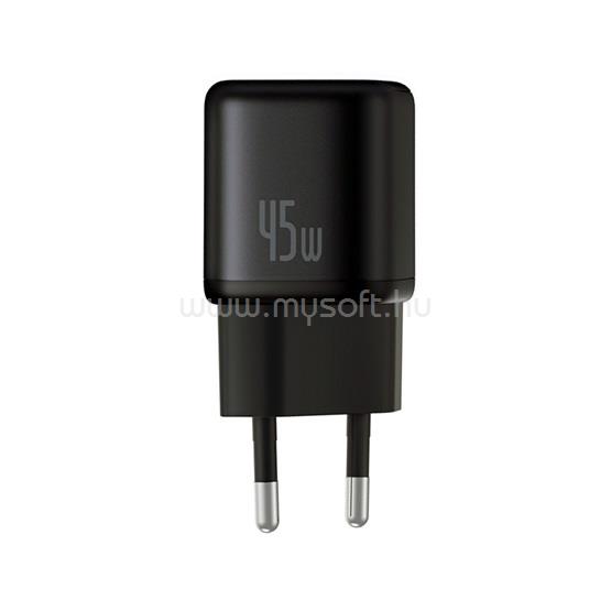 Baseus PicoGo GaN hálózati gyorstöltő 45W, USB Type-C, fekete