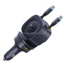 BASEUS PrimeTrip VR2 Max autós gyorstöltő 100W, 3×USB Type-C + 1×USB Type-A, 2×automata behúzós kábel, fekete C0206601 small