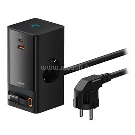 BASEUS PSLR000301 PowerCombo 65W hálózati töltő és elosztó (fekete) PSLR000301 small