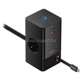 BASEUS PSLR000301 PowerCombo 65W hálózati töltő és elosztó (fekete) PSLR000301 small