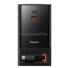BASEUS PSLR000301 PowerCombo 65W hálózati töltő és elosztó (fekete) PSLR000301 small