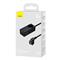 BASEUS BASEUS hálózati elosztó AC+2 USB+2 Type-C aljzat 2500W, GaN3 + Type-C kábel, FEKETE PSZM000901 small