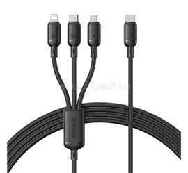 BASEUS BASEUS SILKY adatkábel 3in1 Type-C - Type-C/ lightning/microUSB, 150cm, FEKETE P10377706123-00 small