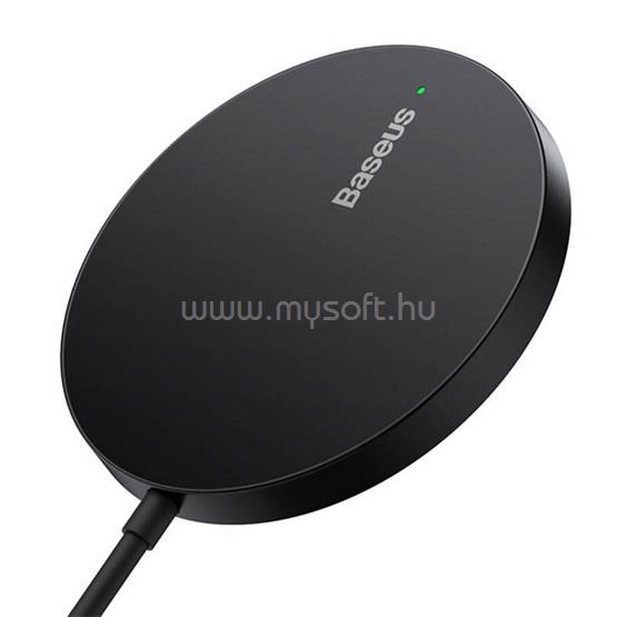 BASEUS Simple Mini3 mágneses vezeték nélküli töltő 15W, Magnetic (fekete)