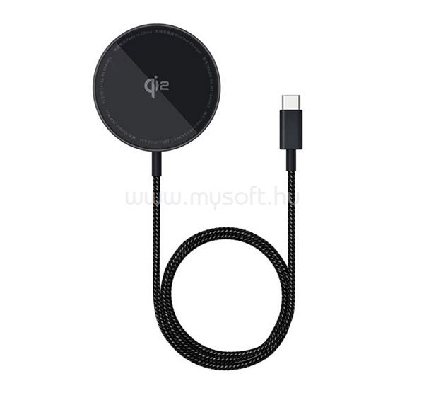 BASEUS BASEUS SIMPLE MINI4 asztali töltő 15W, Qi2, FEKETE