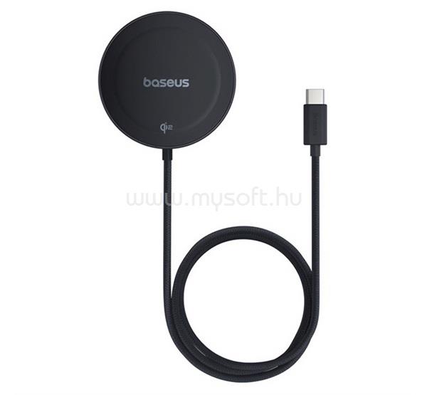 BASEUS BASEUS SIMPLE MINI4 asztali töltő 15W, Qi2, FEKETE