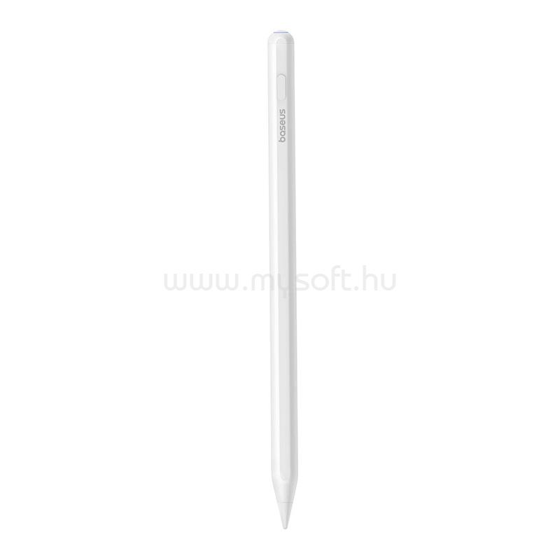 BASEUS IPAD SMOOTH WRITING 2 DUAL érintő ceruza aktív, LED jelzés + póthegy, FEHÉR Apple Pencil kompatibilis