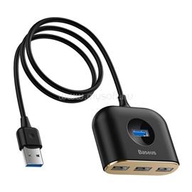 BASEUS Square Round 4-in-1 USB HUB dokkoló állomás, 1 m (fekete) CAHUB-AY01 small