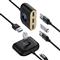 BASEUS Square Round 4-in-1 USB HUB dokkoló állomás, 1 m (fekete) CAHUB-AY01 small