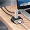 BASEUS Square Round 4-in-1 USB HUB dokkoló állomás, 1 m (fekete) CAHUB-AY01 small
