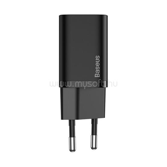 BASEUS Super Si hálózati gyorstöltő 25W, USB Type-C, fekete