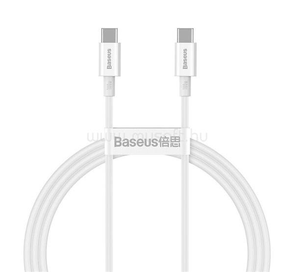 BASEUS BASEUS SUPERIOR adatkábel Type-C - Type-C, 100cm, FEHÉR