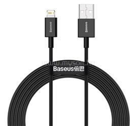 BASEUS iPhone 14 Plus / 14 Pro Max / 14 Pro BASEUS SUPERIOR adatkábel USB - lightning, 200cm, FEKETE CALYS-C01 small