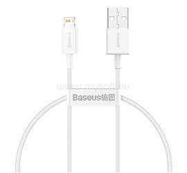 BASEUS Xiaomi Redmi Note 17 / iPhone 14 Plus / iPhone 14 Pro Max SUPERIOR adatkábel USB - lightning, 25cm, FEHÉR CALYS-02 small