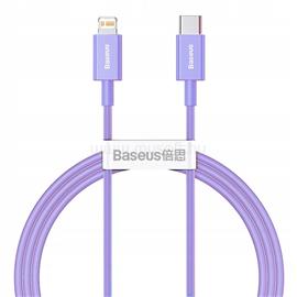 BASEUS Superior Series USB-C / Lightning gyorstöltő kábel PD 20W 1m (lila) CAYS001505 small