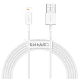 BASEUS Superior USB Type-A - iPhone, 2.4A gyorstöltő adatkábel, 2m, fehér CALYS-C02 small