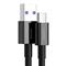 BASEUS Superior USB Type-A - USB Type-C, 66W gyorstöltős adatkábel, 1 m, fekete CATYS-01 small